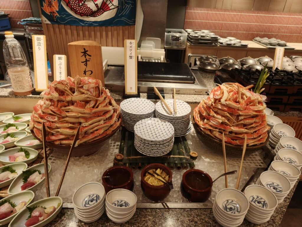 神戸みなと温泉温泉蓮 カニ食べ放題ディナー