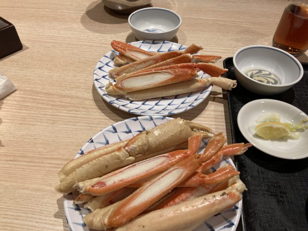 神戸みなと温泉温泉蓮 カニの画像