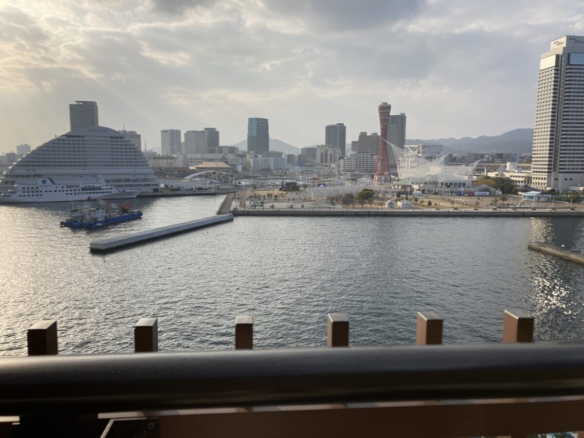 神戸みなと温泉温泉蓮 テラスからの景色