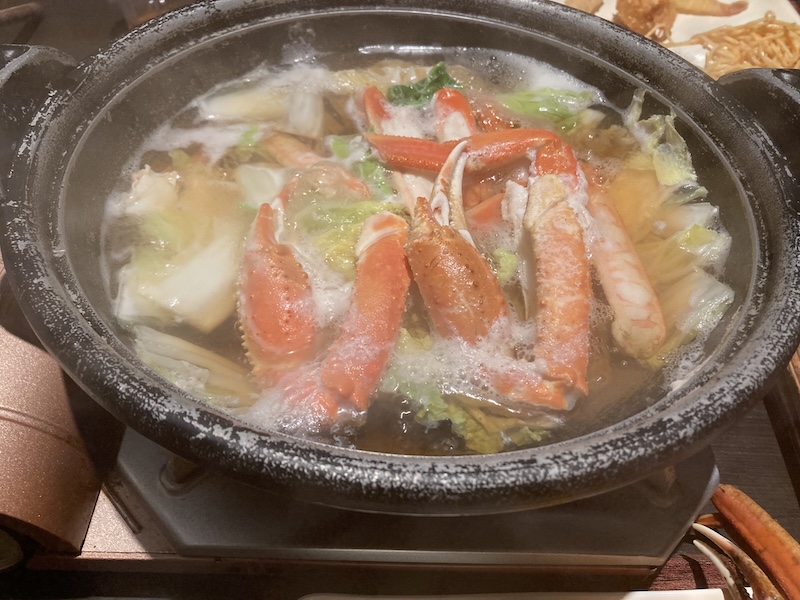 佳松苑 カニすき鍋