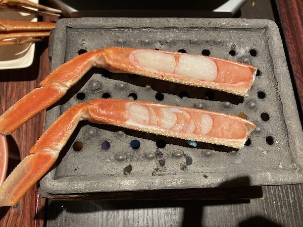 焼きカニ(刺身カニ佳松苑)