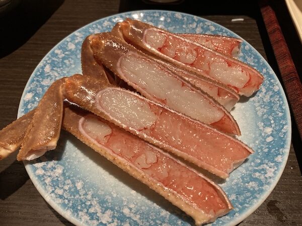 カニ刺身(刺身カニ佳松苑)