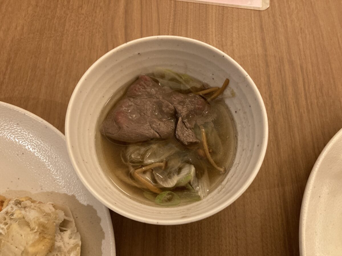 清風荘 画像:牛しゃぶ