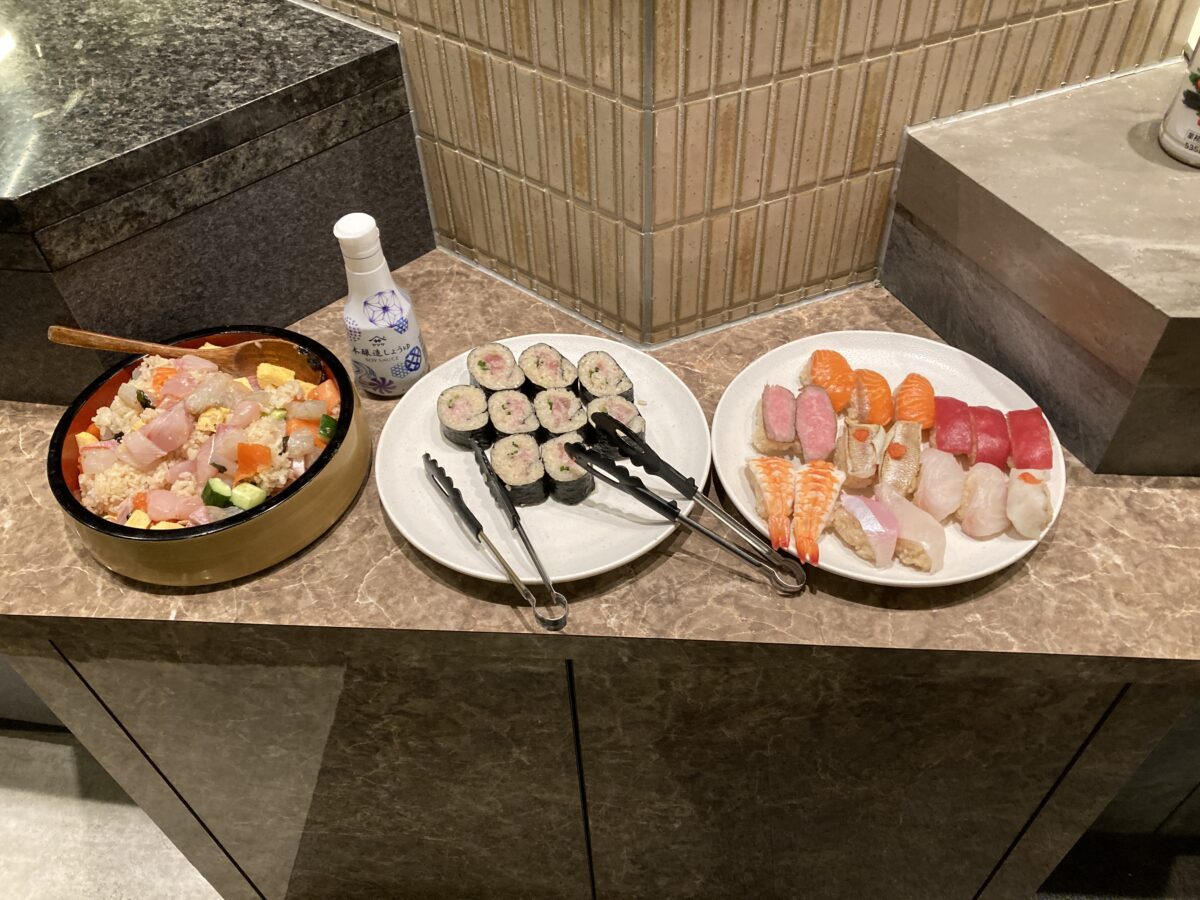 清風荘 画像:ラストオーダー後の盛り合わせ