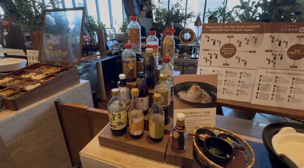 カンデオホテルズ大阪ザ・タワー 画像:醤油コーナー