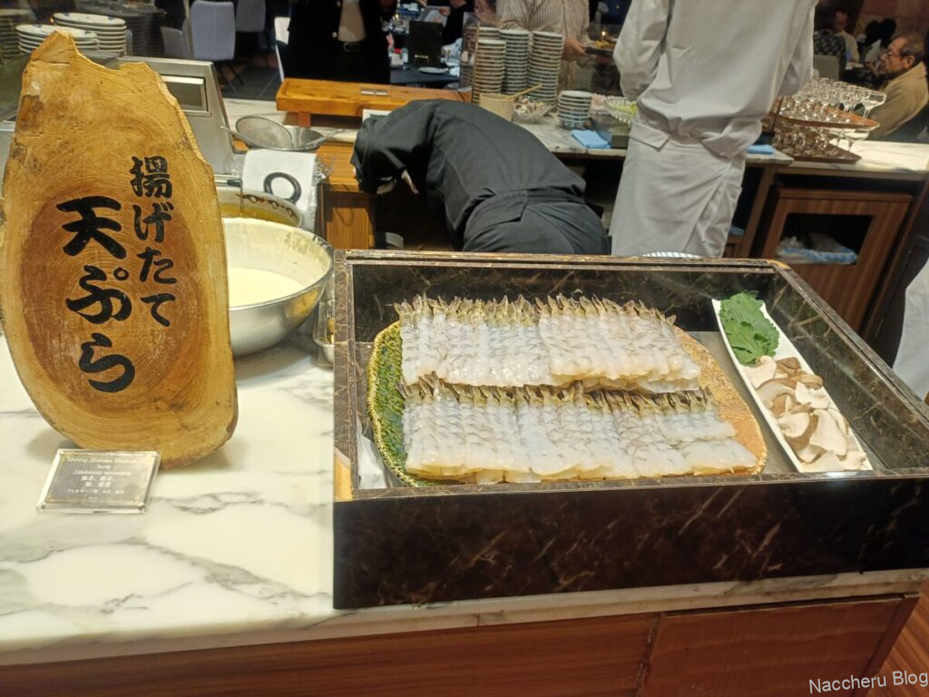 ホテル川久 画像:揚げたて天ぷらコーナー